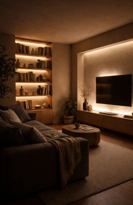 salon lumière tamisé