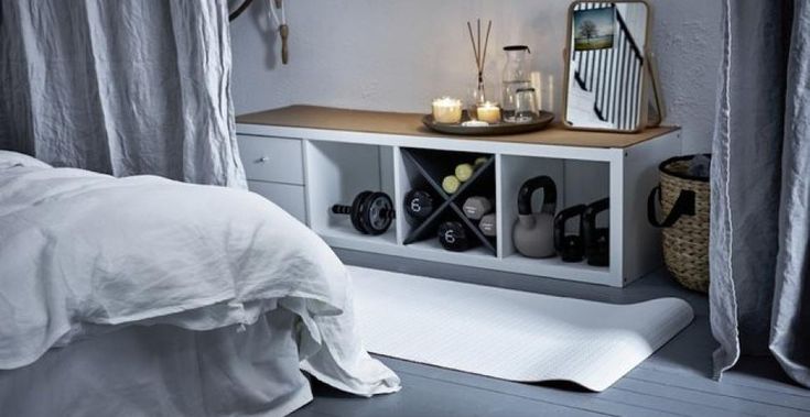 créer de l'espace de rangement dans votre coin sport