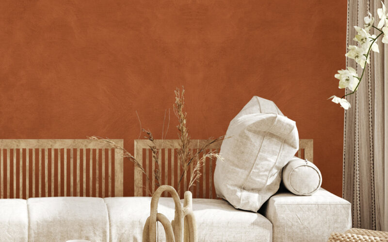papier peint teintes terre et argile inspirées du Sud