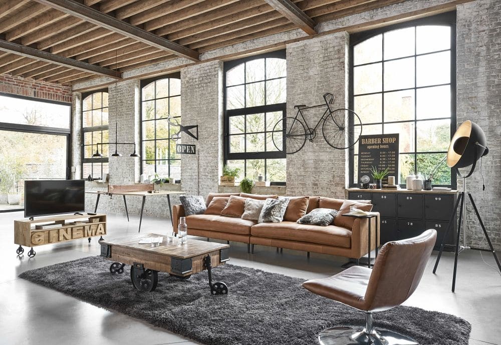 décoration salon industriel