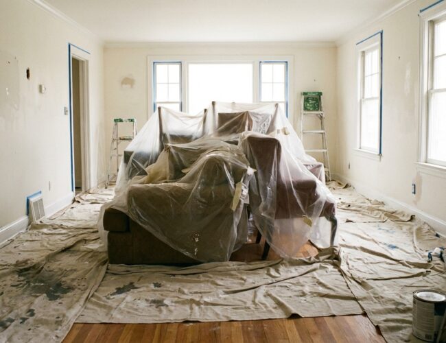 Comment peindre un plafond sans traces et sans se détruire le dos