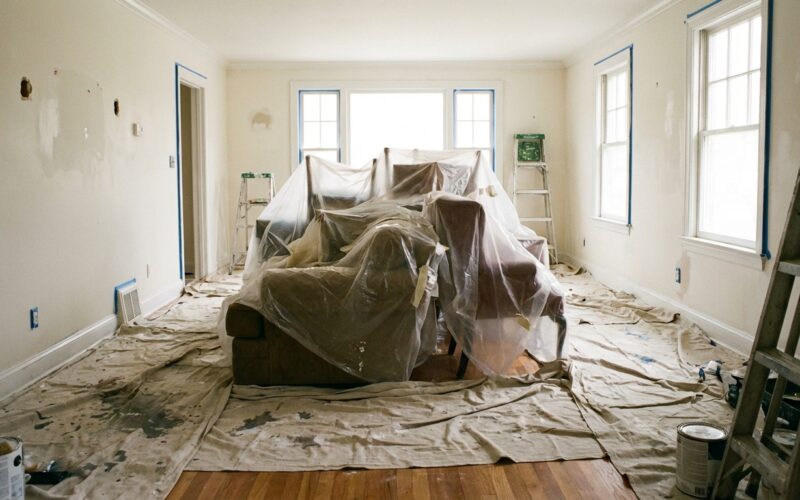 peindre un plafond sans se faire mal au dos